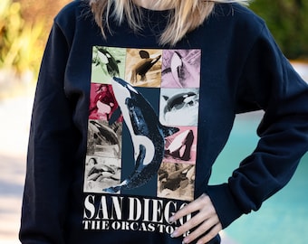 The Orcas Tour Crewneck Sweatshirt | San Diego Orcas Sweatshirt | Orca Whale Sweatshirt | Sea World Sweatshirt | Eras Inspired Crewneck