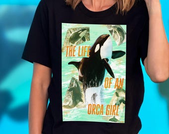 Camiseta con estampado de orca - San Diego - Camiseta con estampado de ballena asesina - Vida marina