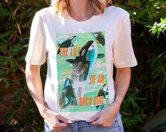 Camiseta gráfica para amantes de la vida marina - Orlando - Orca Girl