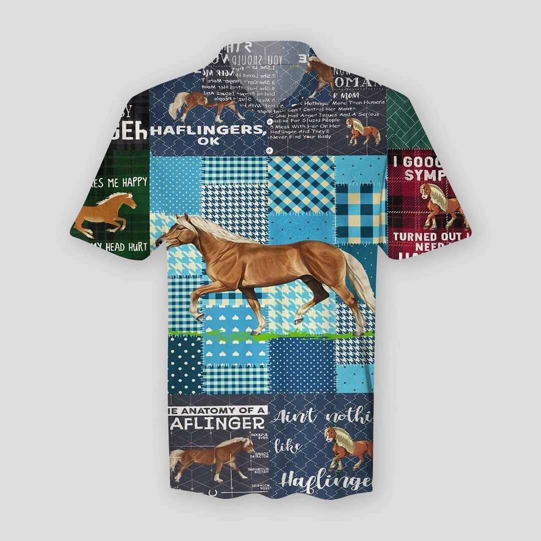 Haflinger Horse Polo Shirt for Men Polo Tshirt Men Short Etsy