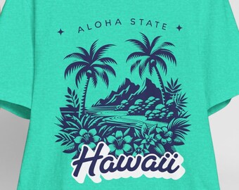 ハワイシャツ アロハステートシャツ トレンディなサマーTシャツ レトロサマーシャツ ハワイアンシャツ ビーチTシャツ ビーチ好きへのギフト 5XL プラスサイズシャツ
