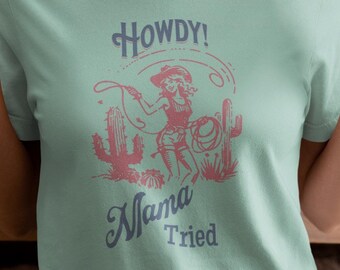 Grüß dich! Mama Versucht - Süßes Mädchen vom Land T-Shirt in Verschiedenen Farben bis 5XL, Ausgezeichnetes Geschenk!