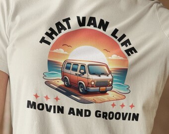 That Van Life Retro Style T-Shirt | Vintage Inspired Design Shirt Gift for Nomad Grandpacore Brother Sister Son Daughter Skoolie Lover
