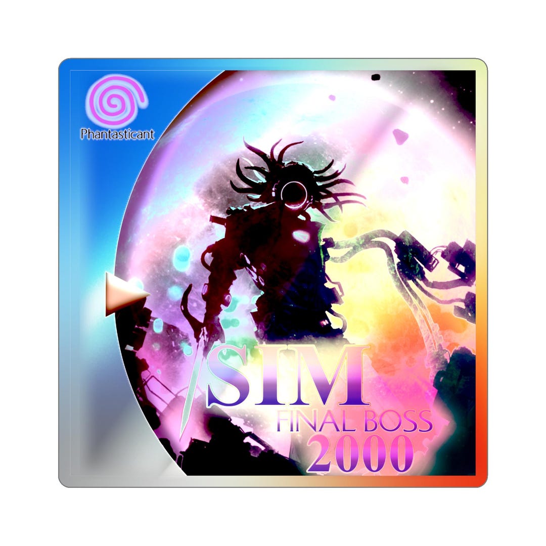 SIM Final Boss 2000 Holographic Die-cut Stickers - Etsy