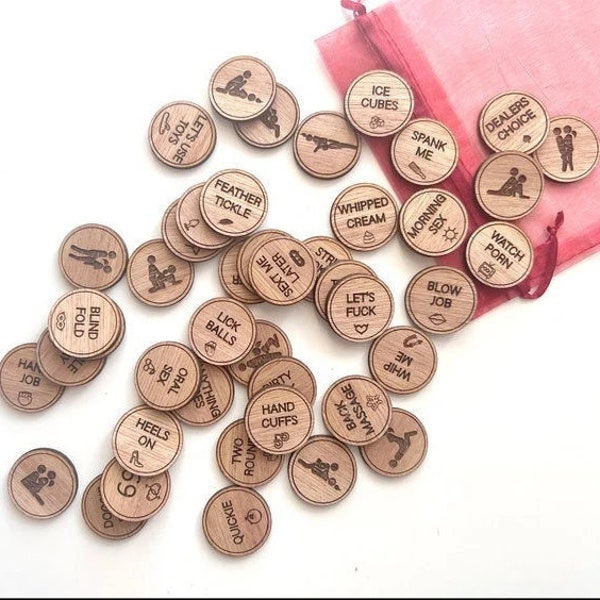 Love Tokens: A Romantic Gift for Couples - 44 Tokens for Memorable Date Nights