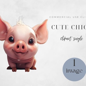 Pig PNG, Cute Pig Png, Commercial Use, Digital Paper Craft, Design, Pigs Illustration, Cute Pig Clipart, Watercolor Pig, Single Clipart