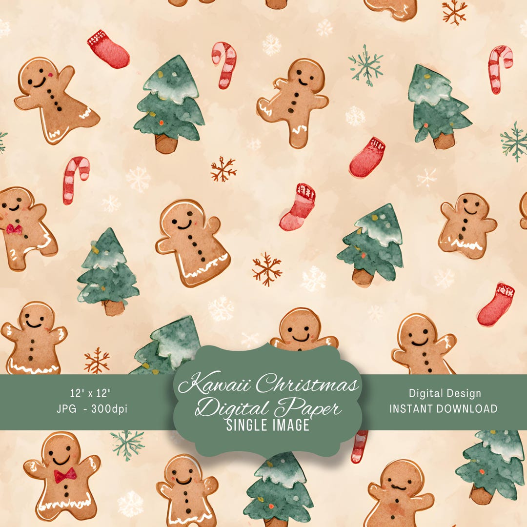 Kawaii Seamless Digital Paper, Cute Patterns for Scrapbooking, Craft ...