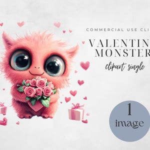Kinderen Valentijn, monster clipart, monster png, monster liefde, Valentijn png, instant download, liefde clipart, Valentijnsdag clipart