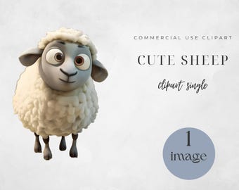 Sheep PNG, Cute Sheep Png, Commercial Use, Digital Paper Craft, Design, Sheep Illustration, Cute Sheep, Watercolor Sheep, Single Clipart