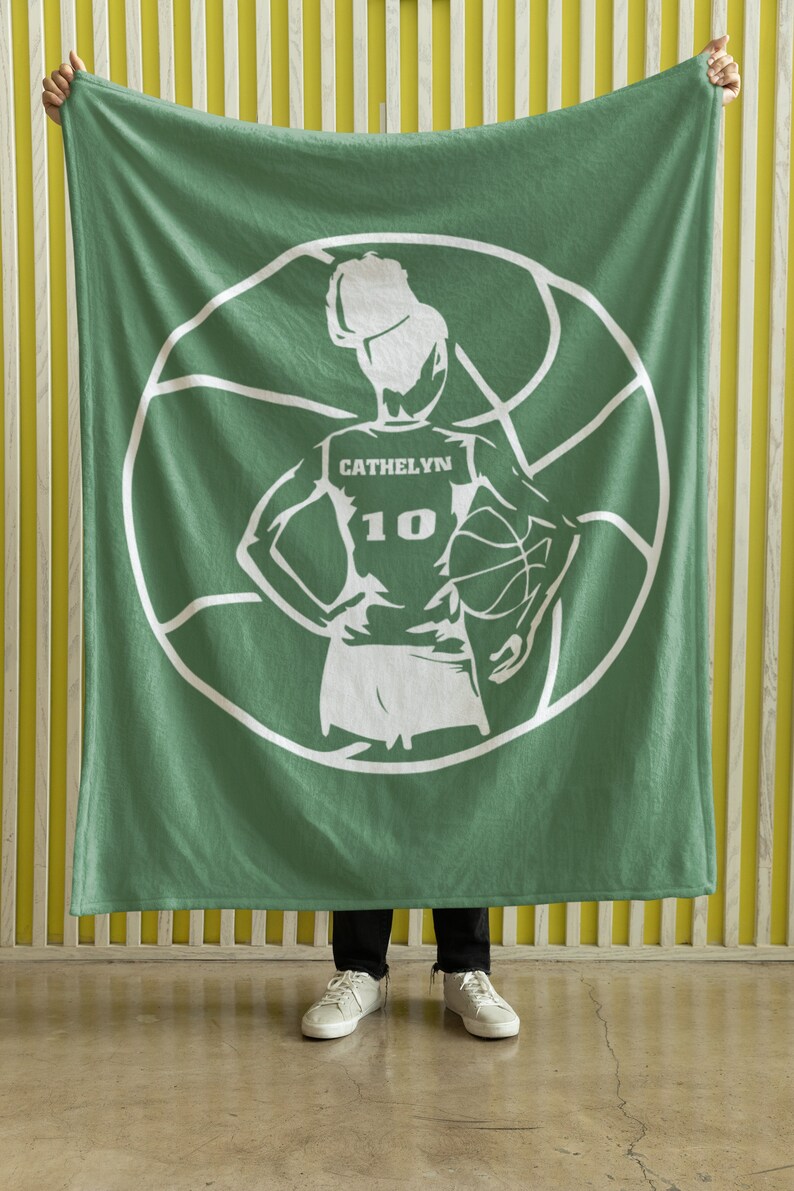 Personalized Basketball Blanket Basketball Girl Gifts Custom Etsy