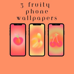 3 cute aura fruity phone wallpapers