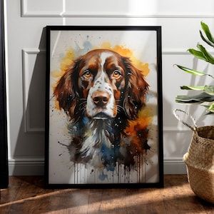 English Springer Spaniel - Springer Spaniel Dog - Dog Lover Gift - English Springer Dog - Dog Wall Art - Housewarming Gift
