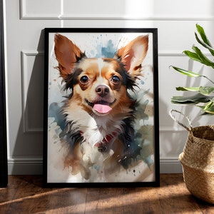 Chihuahua Art Print - Dog Painting - Dog Decoration - Dog Lover Gift - Chihuahua Lover - Dog Print