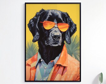 Labrador Print - Labrador Poster - Cute Dog Prints - Dog Lover Gift - Dog Print Poster - Labrador Wall Art - Dog Wall Art - Labrador Art
