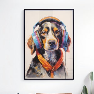 Vintage Hunde Druck - Süße Hunde Drucke - Hunde Liebhaber Geschenk - Hundepfoten Druck - Hunde Druck Poster - Hunde Wandkunst - Welpen Pfotenabdrücke - Hund Wandkunst