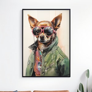 Dog Art Print - Cute Dog Prints - Dog Lover Gift - Funny Wall Art Decor - Dog Print Poster - Dog Wall Art - Dog Wall Art