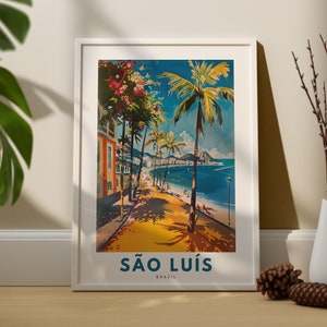 Sao Luis Kunstdruck, Brasilien Poster, Brasilien Wanddekor, Brasilien Kunstdruck, Brasilien Poster