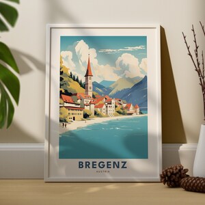 Bregenz Travel Print - Austria Art Print - Bregenz Poster - Bregenz Austria Print - Austria Wall Art