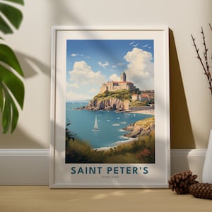 St Peter's City Print, St. Peter's City Poster, St. Peter's Wandkunst, England Wand Kunst, St. Peter's Geschenk
