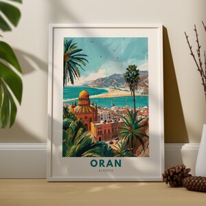 Oran Wand Kunstdruck, Oran Kunst Poster, Algerien Wandbehang, Oran Wanddekor, Algerien Haus Kunst Geschenk