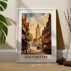 Colchester Print, Colchester Poster, Essex Wall Art, Colchester Wall Art, Colchester Gift, Essex Colchester Decor