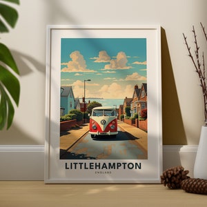 Littlehampton Travel Print Wall Art Littlehampton Wall Hanging Home Décor West Sussex Gift Art Lovers Littlehampton Art Gift