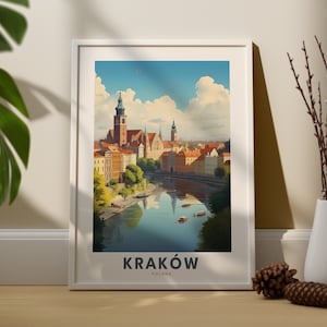 Krakow Travel Art Print - Poland Art Poster Print - Krakow Poster Art - Polan Travel Wall Art - Krakow Wall Art Print - Krakow Poland