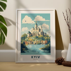 Kyiv Print Poster - Ukraine Wall Art Print - Kyiv Wall Decor - Ukraine Travel Art Print - Ukraine Travel Print - Ukraine Kyiv Art Print