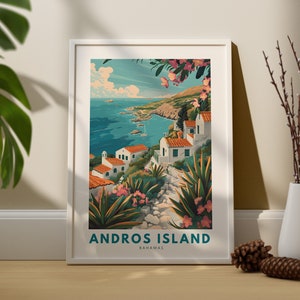 Andros Island Reisekunstdruck, Andros Island Wandplakat, Bahamas Wanddekor, Andros Island Wandkunst, Bahamas Kunstdruck