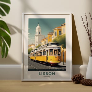 Lisbon Poster - Lisbon Wall Art Print - Portugal Wall Art Print - Portugal Travel Poster - Lisbon Travel Print - Lisbon Traditional Art