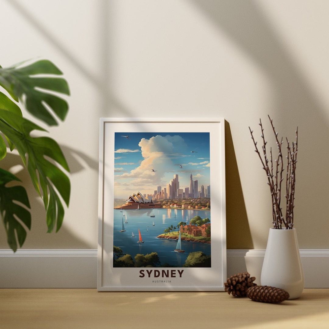 Australia Print Sydney Travel Wall Art Print Australia Travel Poster Sydney Poster Print