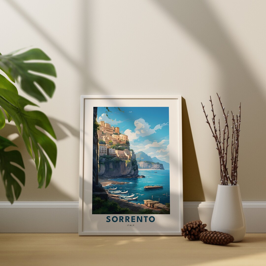 Sorrento Travel Wall Art Print Italy Travel Print Italy Travel Poster Sorrento Print Poster ...