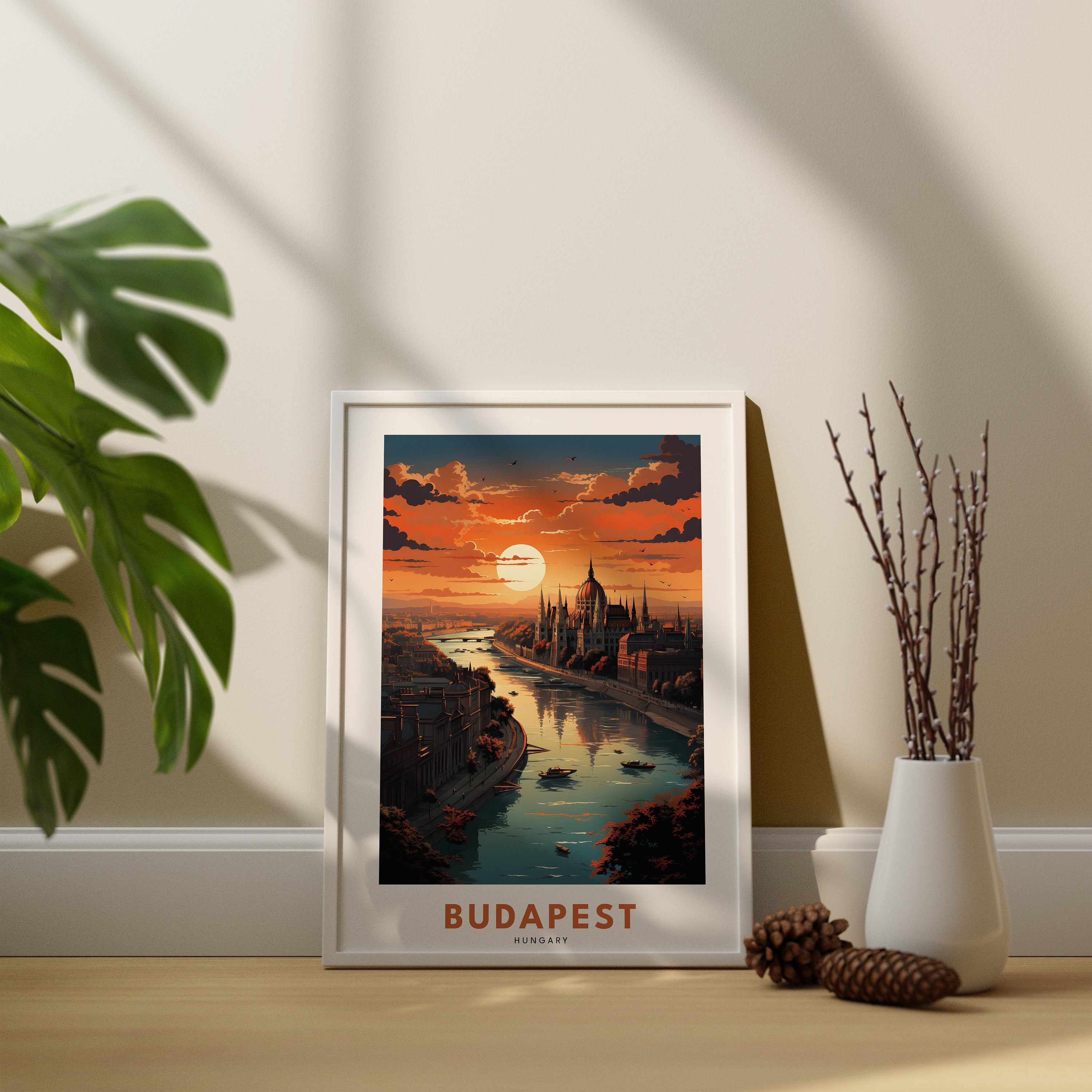 Budapest Print - Hungary Travel Poster - Budapest Travel Poster - Budapest Hungary - Budapest Travel Print - Hungary Wall Art