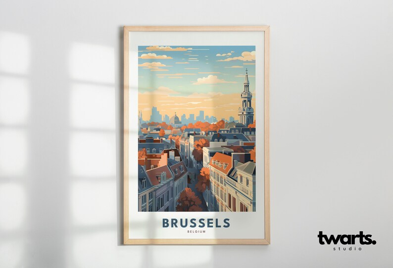 Our Brussels Print effortlessly doubles as a Travel Poster Print, inspiring wanderlust and igniting your passion for exploration.
