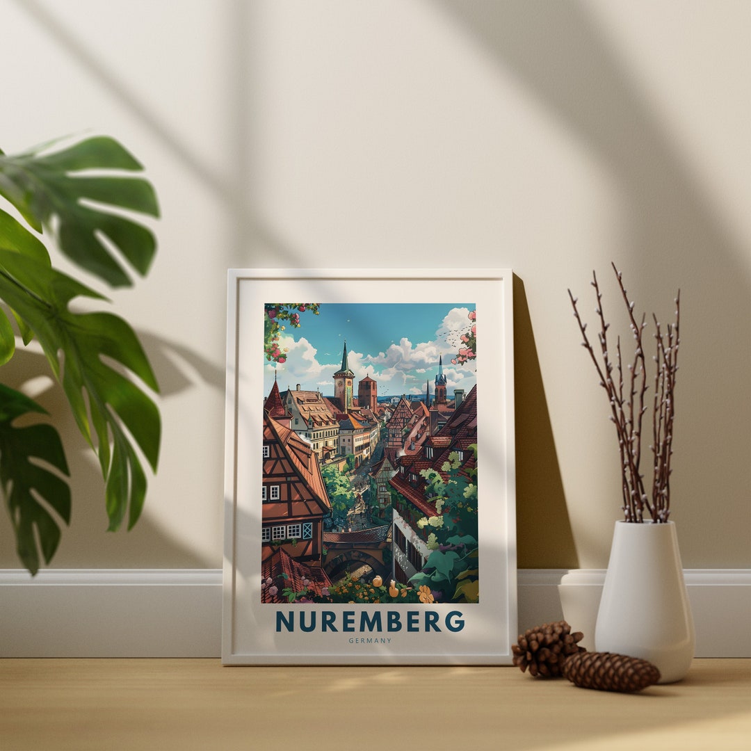 Nuremberg Wall Art Print, Nuremberg Wall Travel Poster, Germany Wall ...