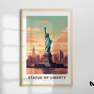 Whether you're a native New Yorker or a global traveler, this art print will resonate with your love for the United States and its enduring symbol of liberty.
