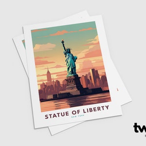 Perfect for adorning your living room, office, or any space that could use a touch of patriotic charm, this Statue of Liberty art print is a timeless tribute to one of the most recognized landmarks in the world.
