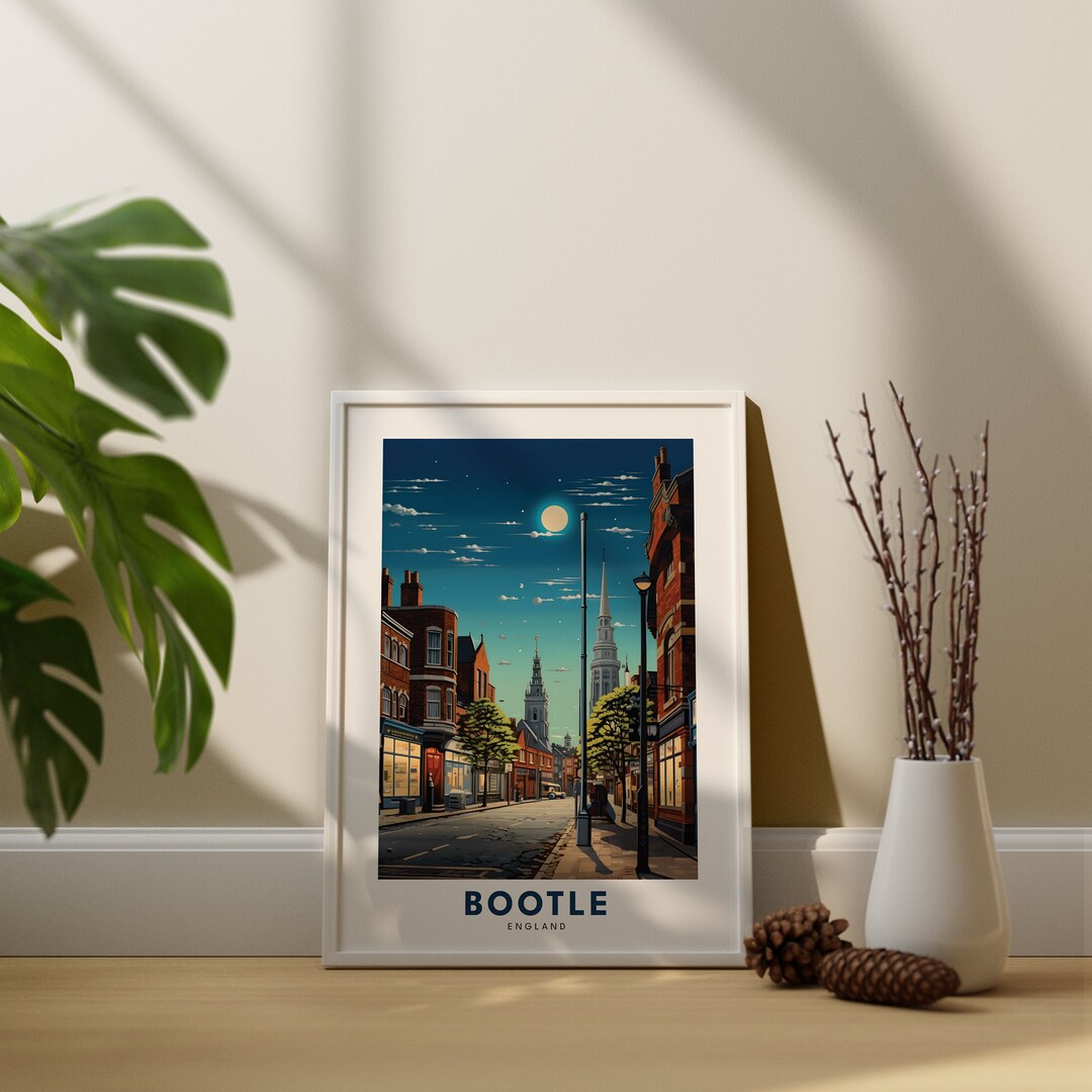 Bootle Travel Print Wall Art West Bootle Wall Hanging Home Décor West ...