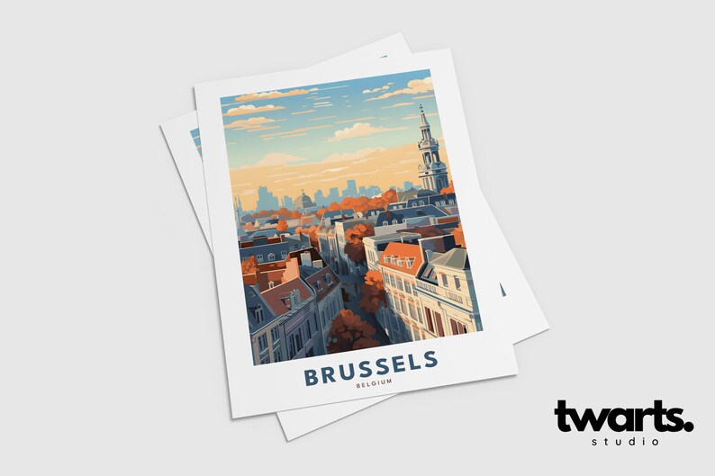 This Belgium Poster is more than just a piece of paper; it's a visual representation of your love for this European gem.