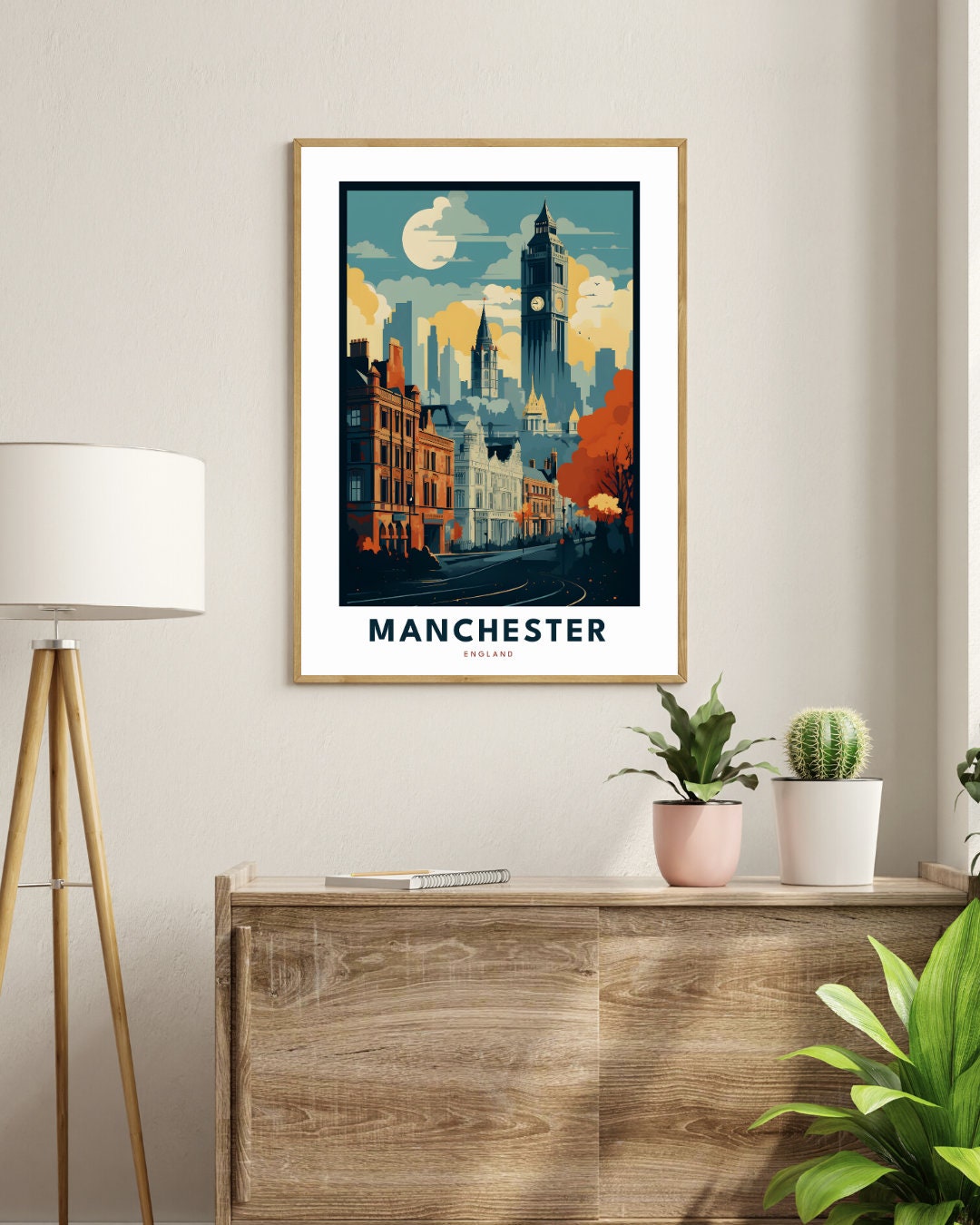 Manchester Poster Manchester Print Manchester Art England Print England