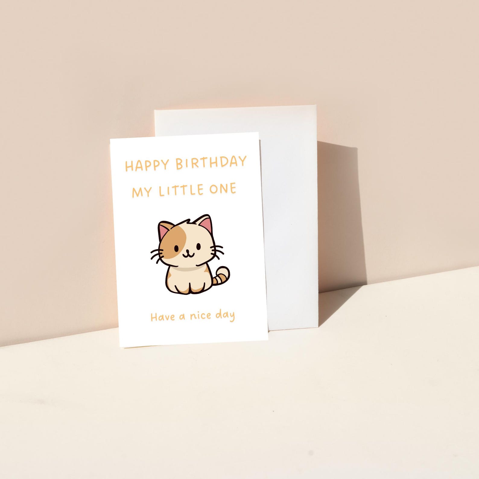 Cute Cat Birthday Card | Printable Digital Download | Instant Download ...