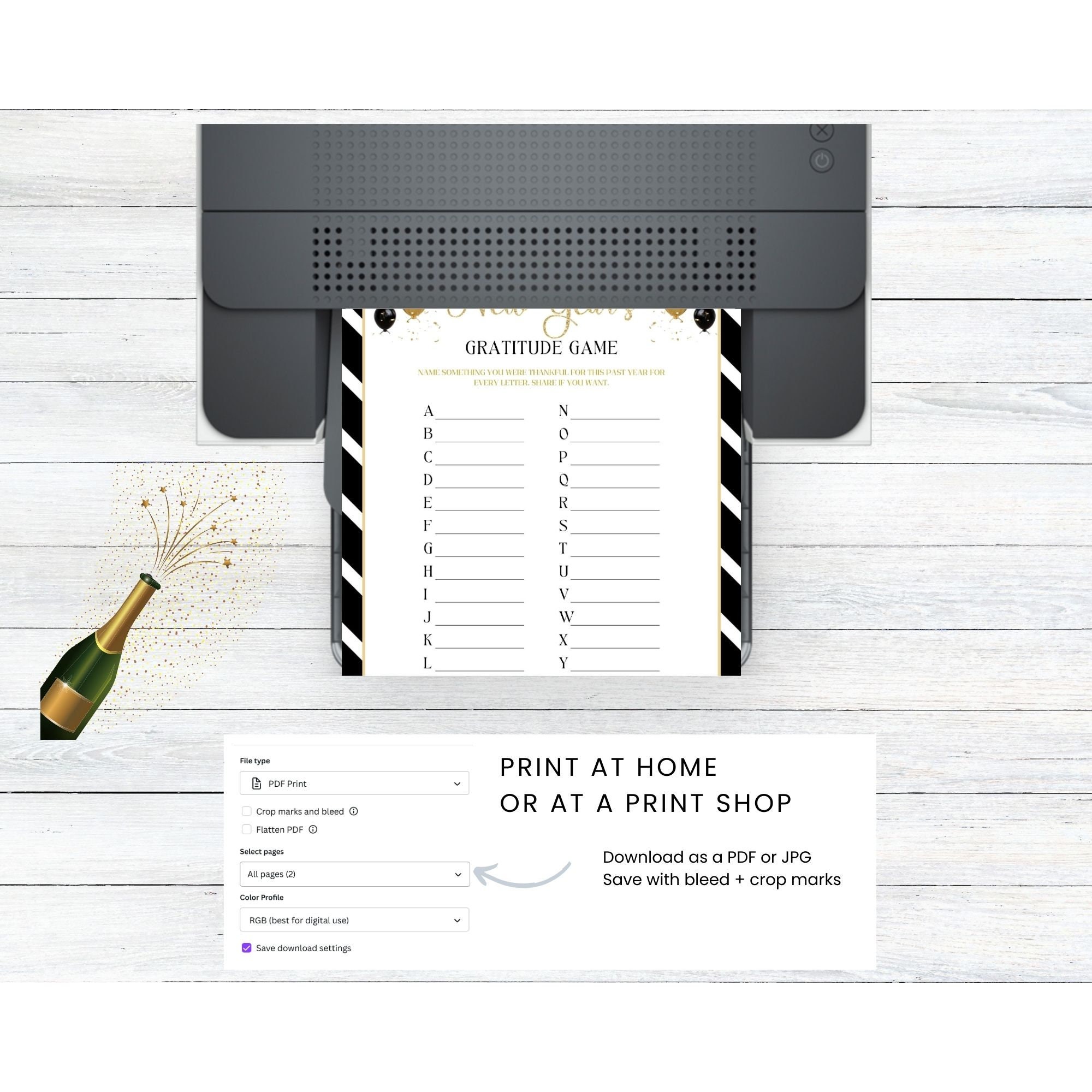 New Year's Eve Party Game Printable Virtual Party Games - Etsy