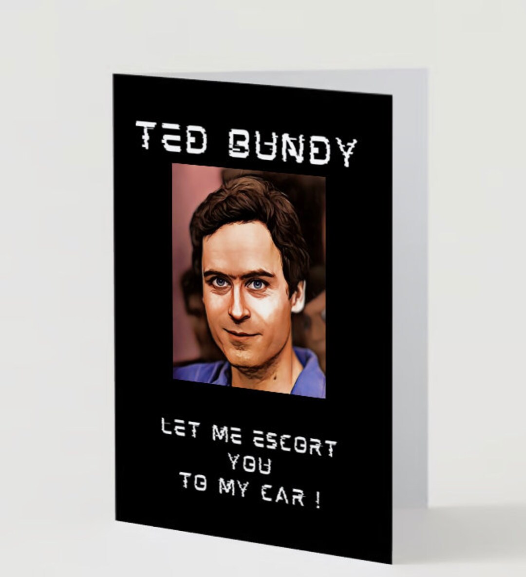 Ted Bundy Serial Killer Digital Greeting Card Dark Art and Etsy
