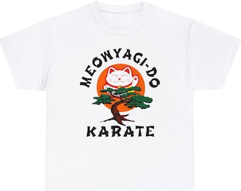 Meowyagi Do Karate T-shirt Karate kid cat lover gift Man Woman Sweater Long V-neck Taddler Baby