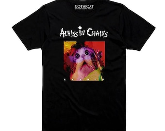Alhiss in chains Tshirt T shirt Tank Long Sleeve Sweater Hoodie Tote Bag Pillow Man Woman cat lover Gothicat