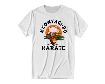 Meowyagi-Do Karate Tshirt T shirt Tank Long Sleeve Sweater Hoodie Tote Bag Pillow Man Woman cat lover Gothicat