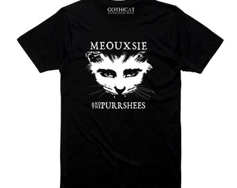 Meouxsie and the Purrshees Tshirt T shirt Tank Long Sleeve Sweater Hoodie Tote Bag Pillow Man Woman Cat