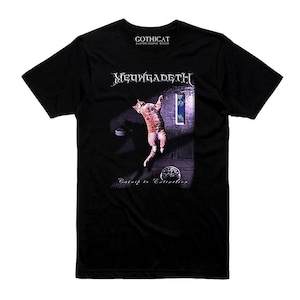 Meowgadeth T-shirt T-shirt Linne Långärmad Tröja Hoodie Tygväska Kudde Man Kvinna Kattälskare Gothicat