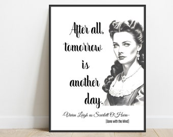 Vivien Leigh Kunstdruck: Scarlett O'Hara, Vom Winde Verweht (Digitaler Download)