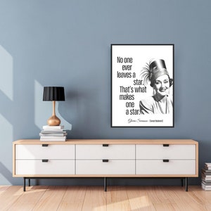 Gloria Swanson Art Print, Norma Desmond Sunset Boulevard Movie Quote ...